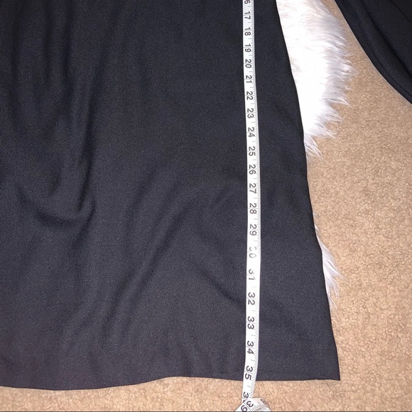 AVEC LES FILLES Black Long Sleeve Crepe Dress 8 - Picture 10 of 12